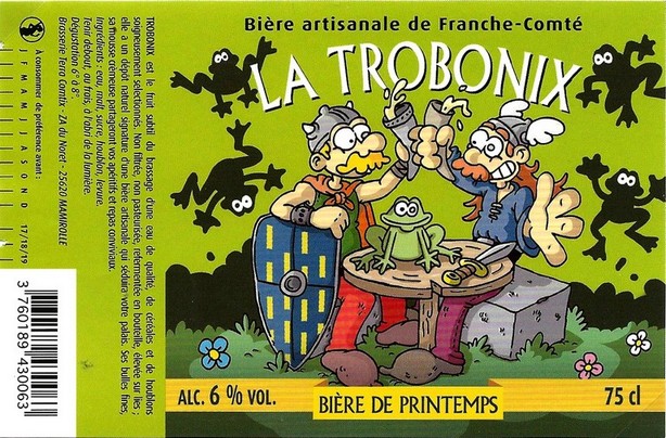 etiquette BRASSERIE TERRA COMTIX 25