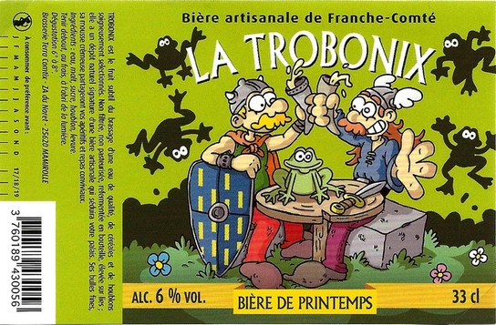 etiquette BRASSERIE TERRA COMTIX 26