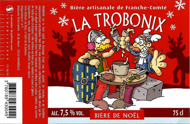 etiquette BRASSERIE TERRA COMTIX 27