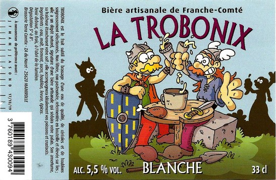 etiquette BRASSERIE TERRA COMTIX 28