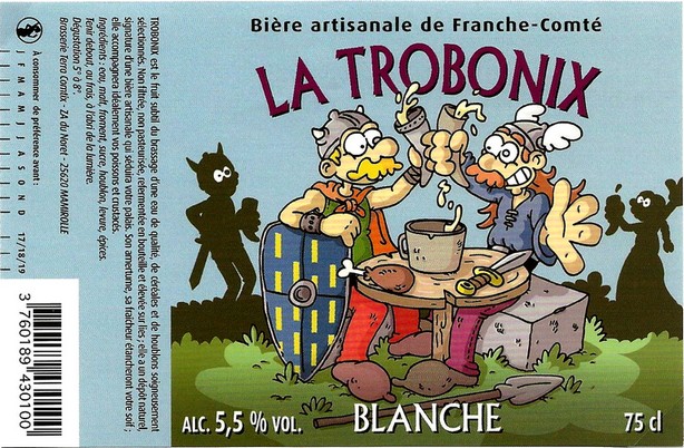 etiquette BRASSERIE TERRA COMTIX 29