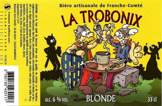 etiquette BRASSERIE TERRA COMTIX 31