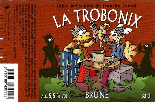 etiquette BRASSERIE TERRA COMTIX 32