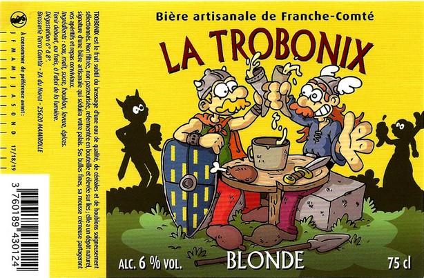 etiquette BRASSERIE TERRA COMTIX 33