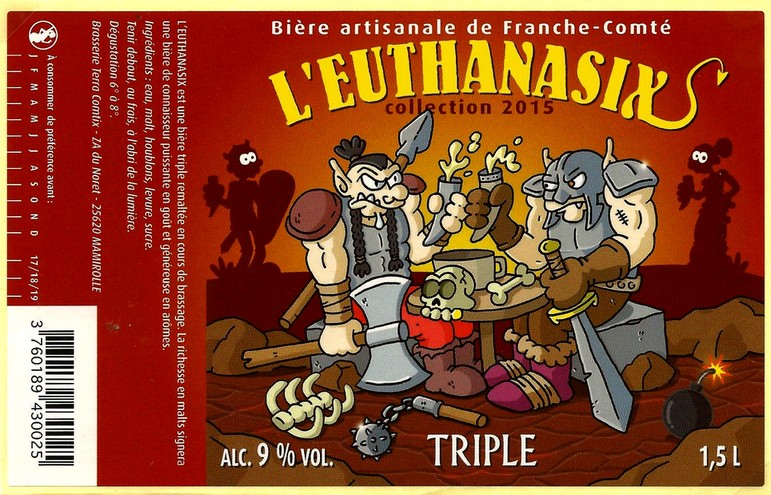 etiquette BRASSERIE TERRA COMTIX 37