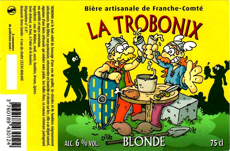 etiquette BRASSERIE TERRA COMTIX 41