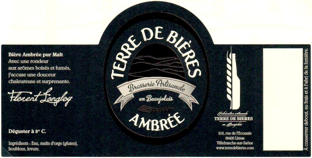 Etiquette BRASSERIE TERRE DE BI�RES 14