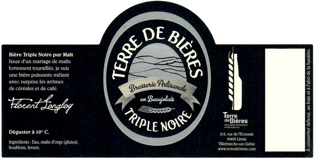 Etiquette BRASSERIE TERRE DE BI�RES 20