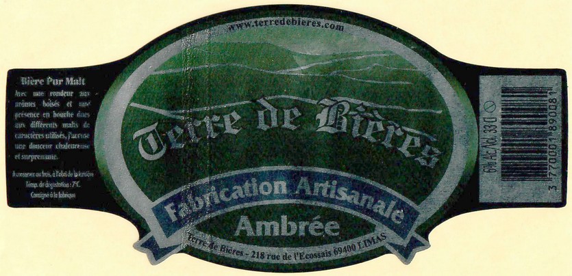 Etiquette BRASSERIE TERRE DE BIERES 32