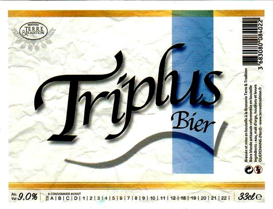 etiquette BRASSERIE TERRE ET TRADITION 16