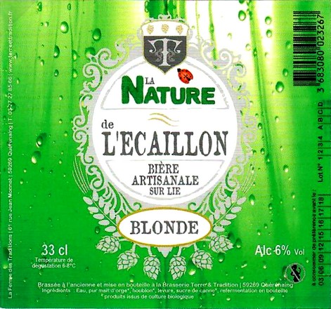 etiquette BRASSERIE TERRE ET TRADITION 18