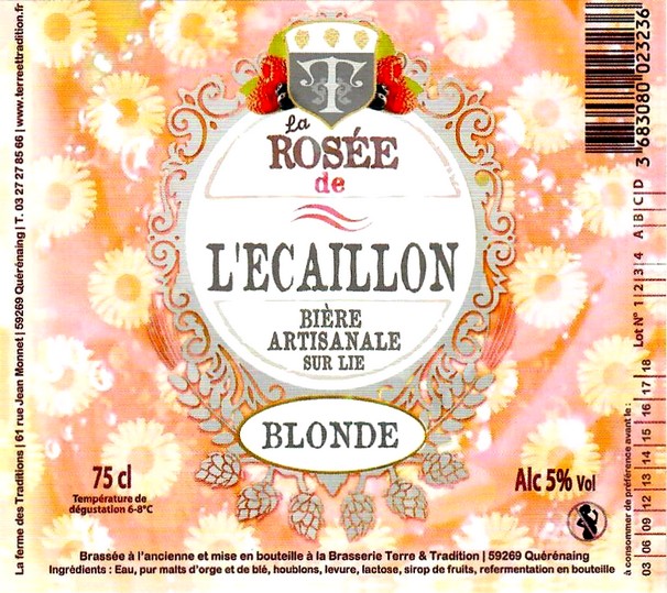 etiquette BRASSERIE TERRE ET TRADITION 19