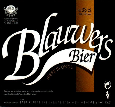 etiquette BRASSERIE TERRE ET TRADITION 32