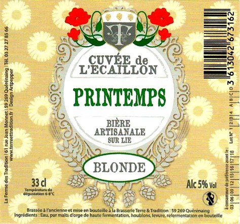 etiquette BRASSERIE TERRE ET TRADITION 35