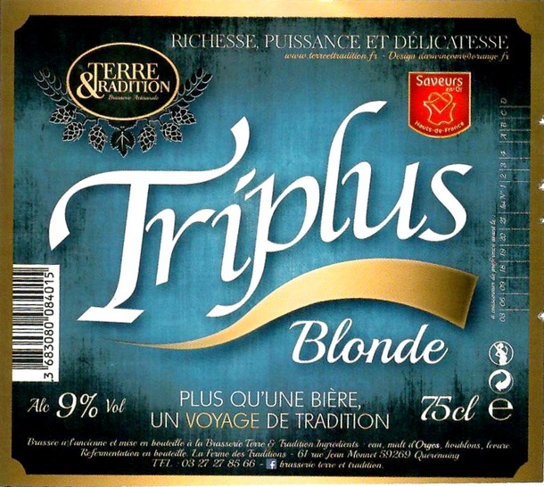 Etiquette BRASSERIE TERRE ET TRADITION 53