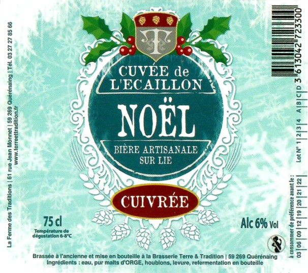 Etiquette BRASSERIE TERRE ET TRADITION 55