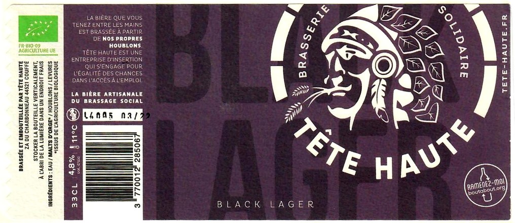 etiquette BRASSERIE TETE HAUTE 06