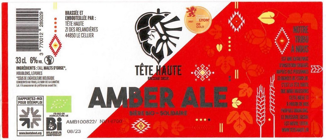 Etiquette BRASSERIE TETE HAUTE 10