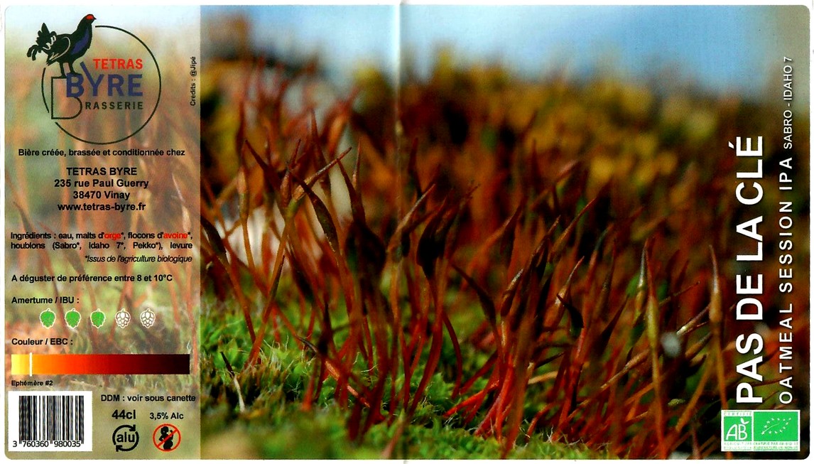 Etiquette BRASSERIE TETRAS BYRE 10