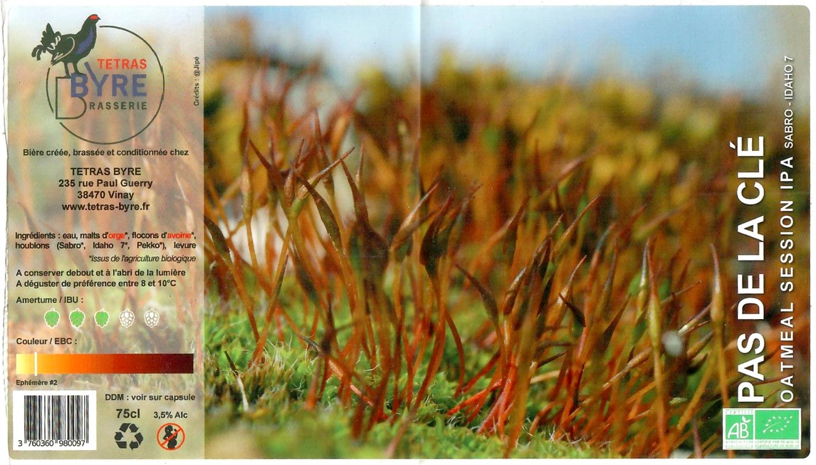 Etiquette BRASSERIE TETRAS BYRE 18