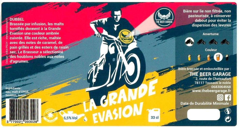 Etiquette BRASSERIE THE BEER GARAGE 06