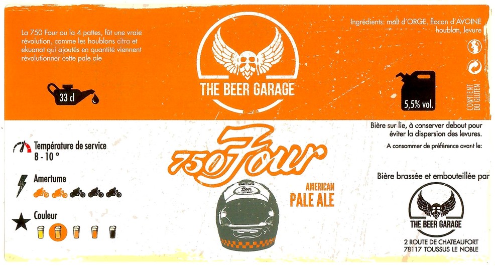 Etiquette BRASSERIE THE BEER GARAGE 08