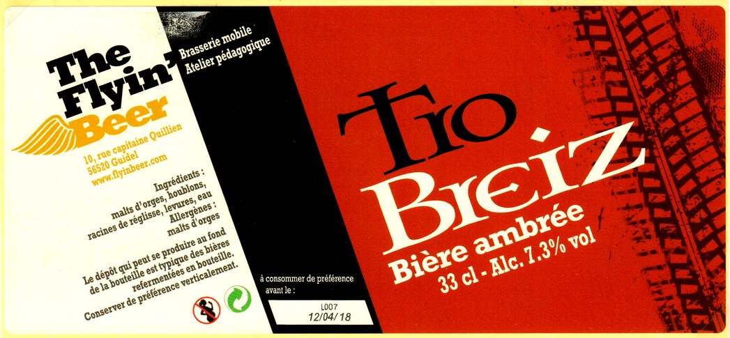 etiquette BRASSERIE THE FLYIN BEER 02