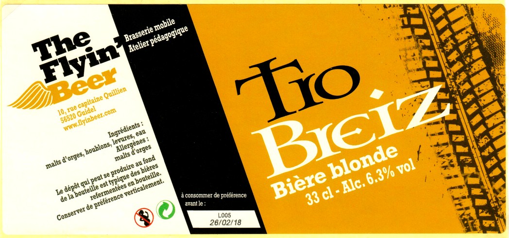 etiquette BRASSERIE THE FLYIN BEER 03