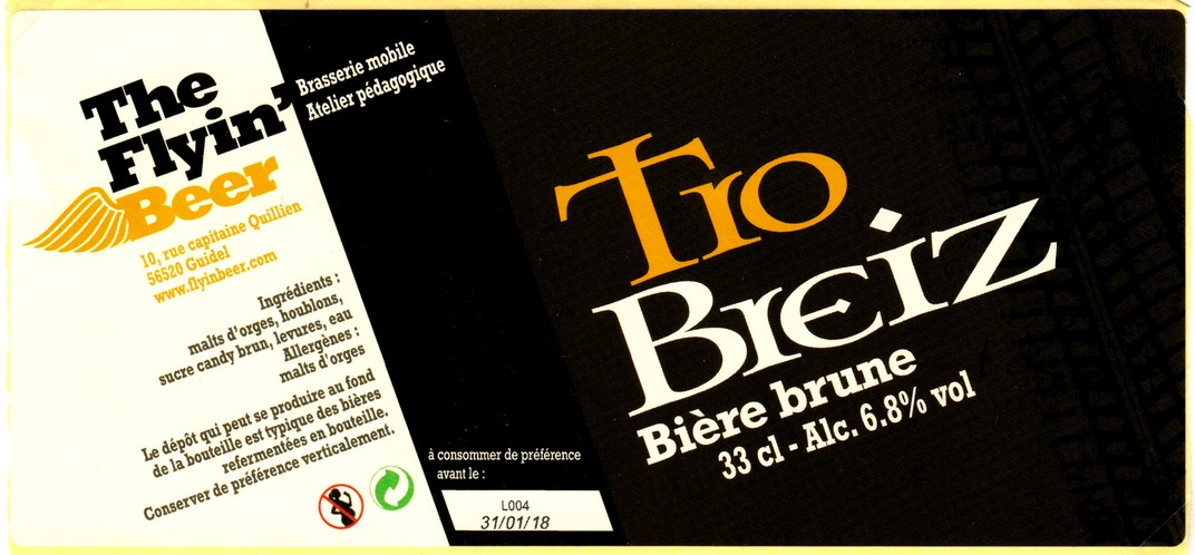 etiquette BRASSERIE THE FLYIN BEER 04