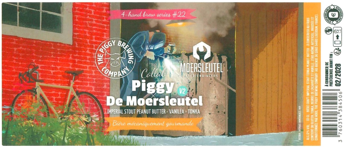 Etiquette BRASSERIE THE PIGGY BREWING COMPANY 219