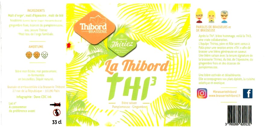 etiquette BRASSERIE THIBORD 07