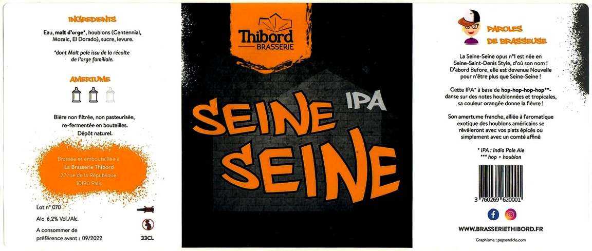 etiquette BRASSERIE THIBORD 10