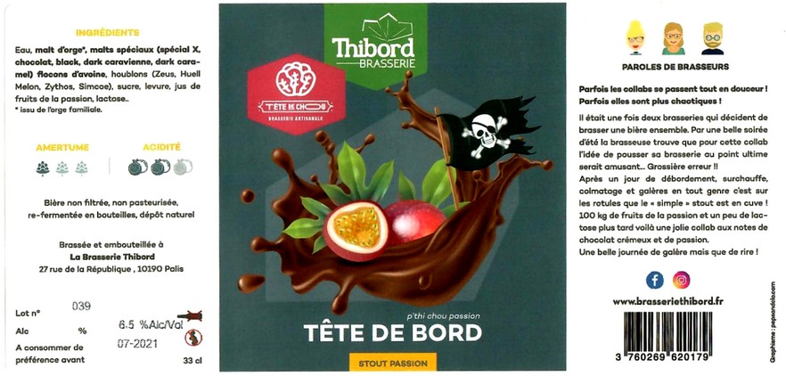 etiquette BRASSERIE THIBORD 11