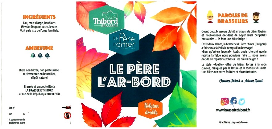 etiquette BRASSERIE THIBORD 12