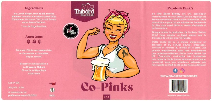 Etiquette BRASSERIE THIBORD 16