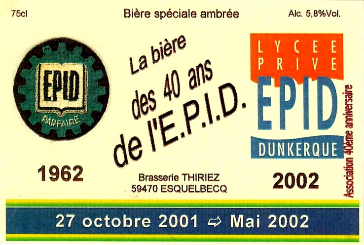 etiquette BRASSERIE THIRIEZ 109