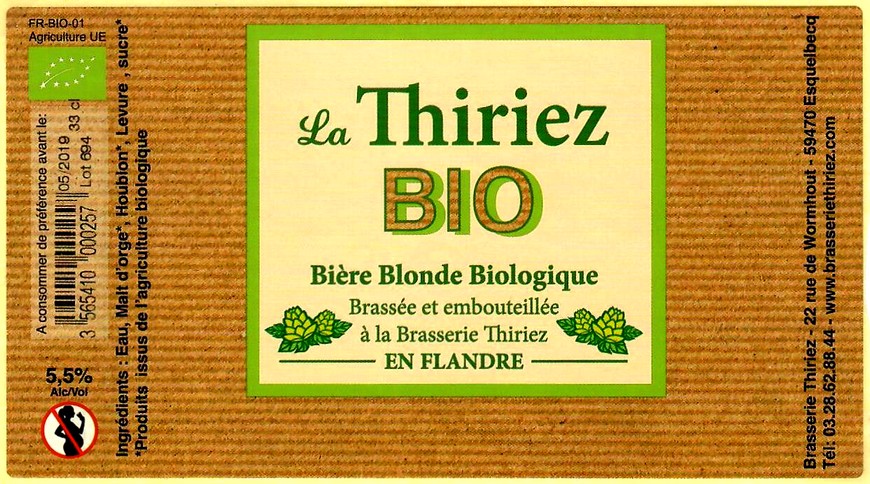 etiquette BRASSERIE THIRIEZ 114