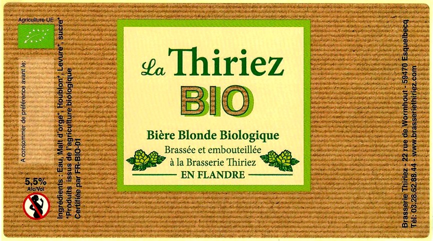 etiquette BRASSERIE THIRIEZ 132