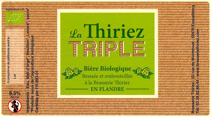 etiquette BRASSERIE THIRIEZ 134