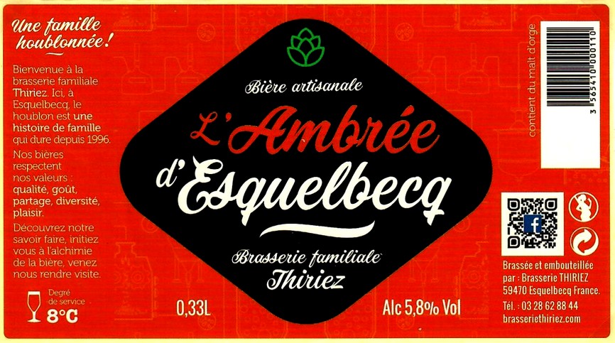 etiquette BRASSERIE THIRIEZ 135