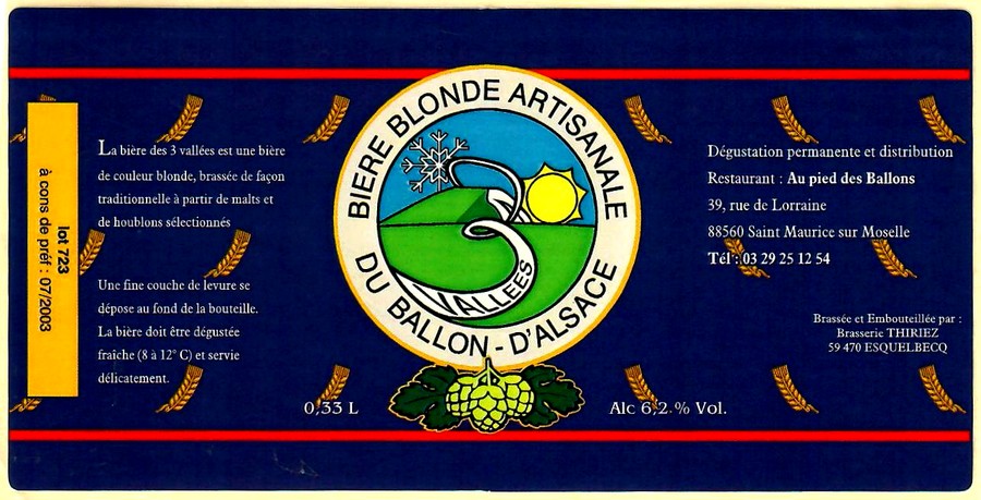 etiquette BRASSERIE THIRIEZ 14