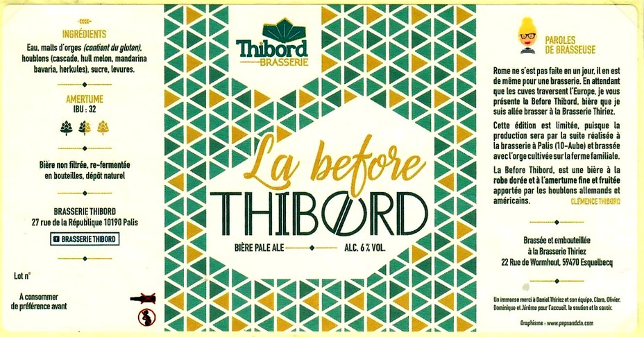 etiquette BRASSERIE THIRIEZ 145