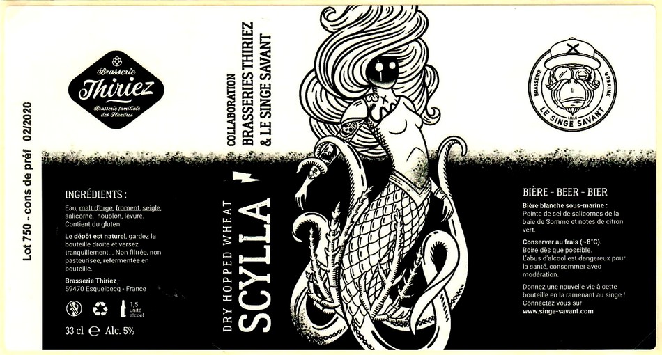 etiquette BRASSERIE THIRIEZ 154