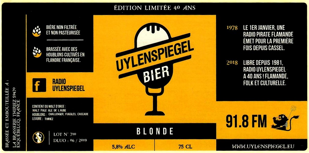 etiquette BRASSERIE THIRIEZ 158