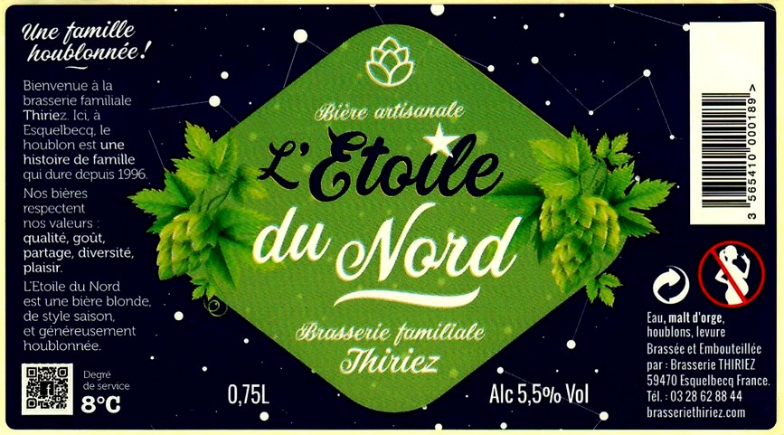 etiquette BRASSERIE THIRIEZ 162