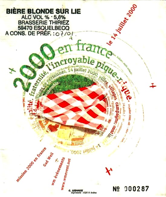 etiquette BRASSERIE THIRIEZ 169