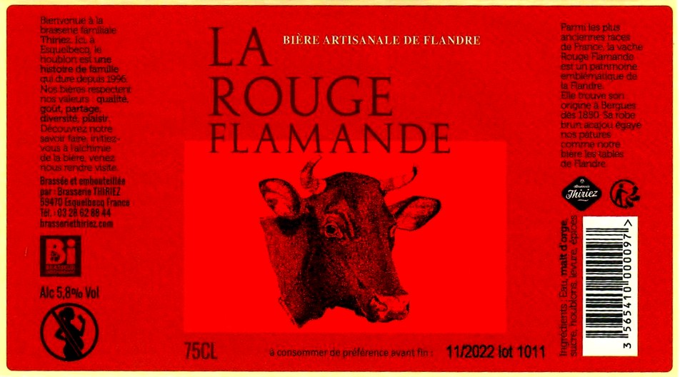 etiquette BRASSERIE THIRIEZ 173