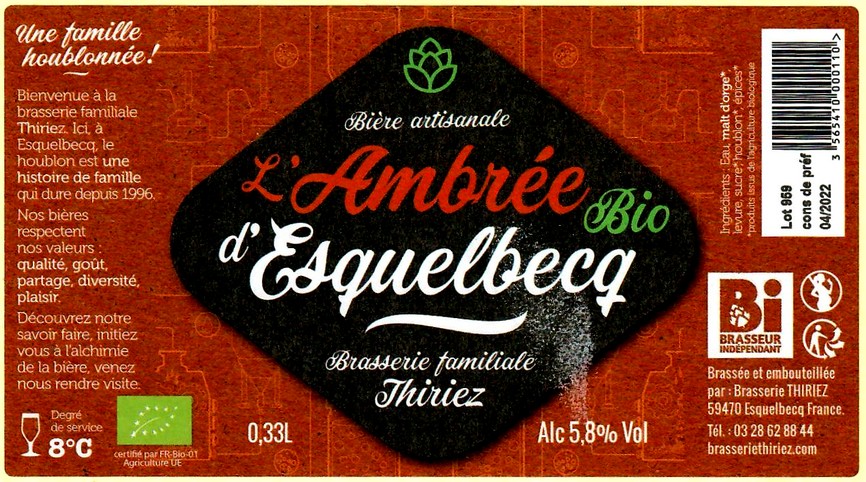 etiquette BRASSERIE THIRIEZ 174