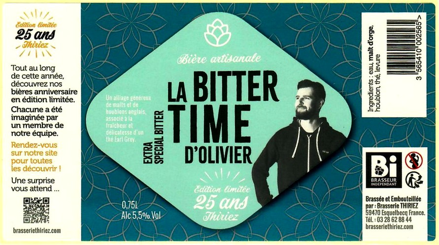 etiquette BRASSERIE THIRIEZ 187