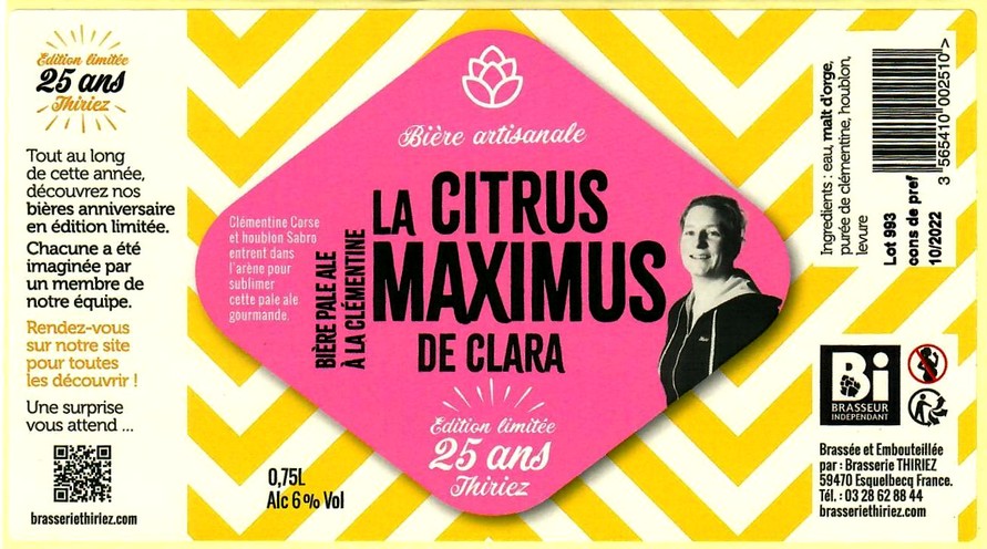 etiquette BRASSERIE THIRIEZ 194